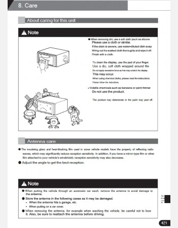 toyota passo 2013-2014 navigation infotainment system manual